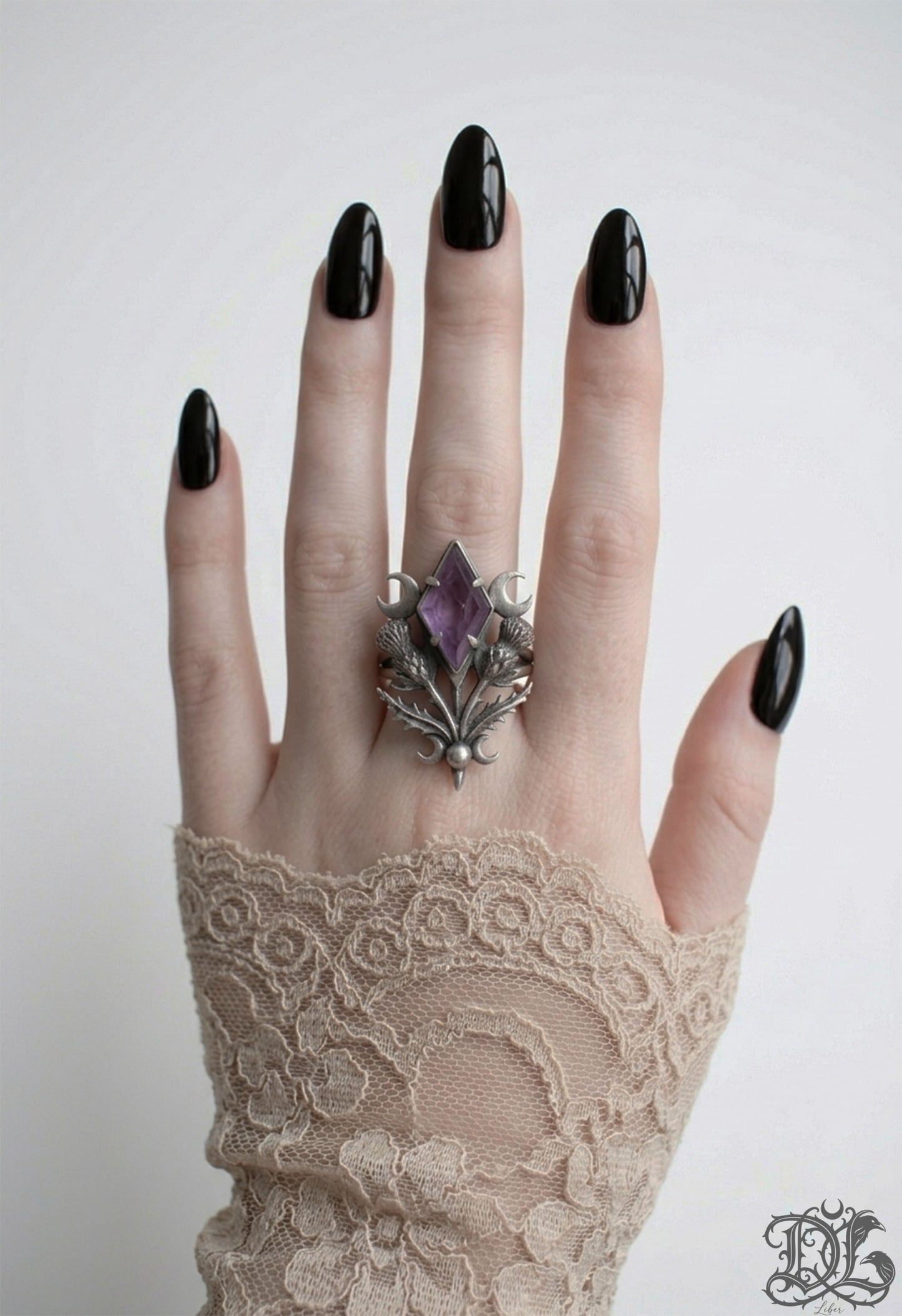 Veiled Breath of the Thistle Ring (ooak)