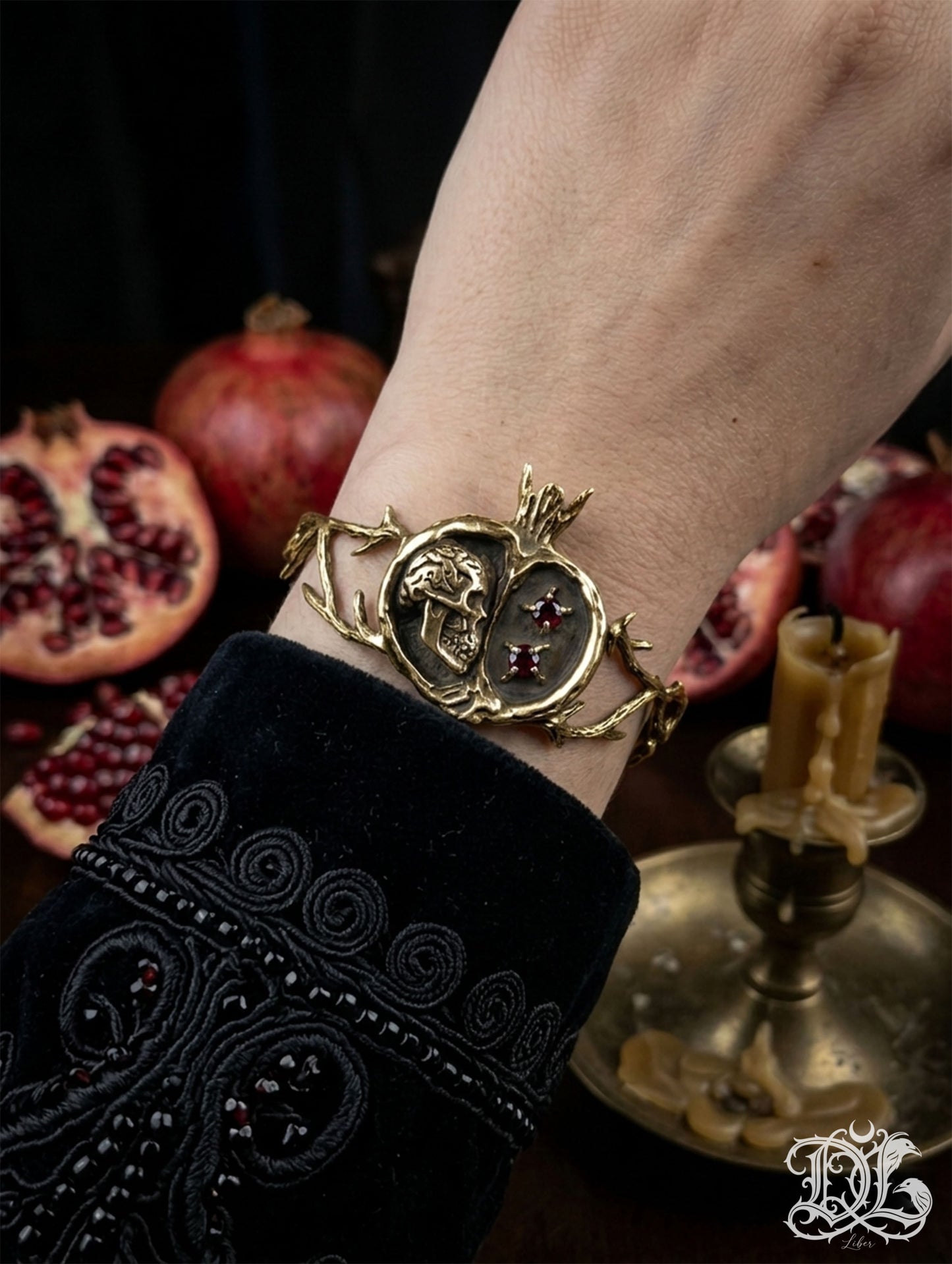 Persephone Bracelet/ The Myth of Persephone Collection golden