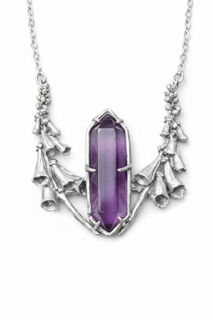 Foxglove Amulet amatista púrpura