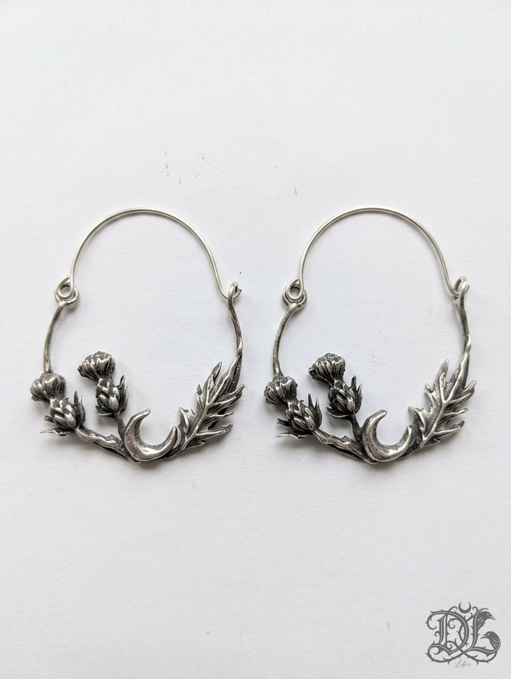 Thistle Hoop Earrings