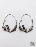 Thistle Hoop Earrings